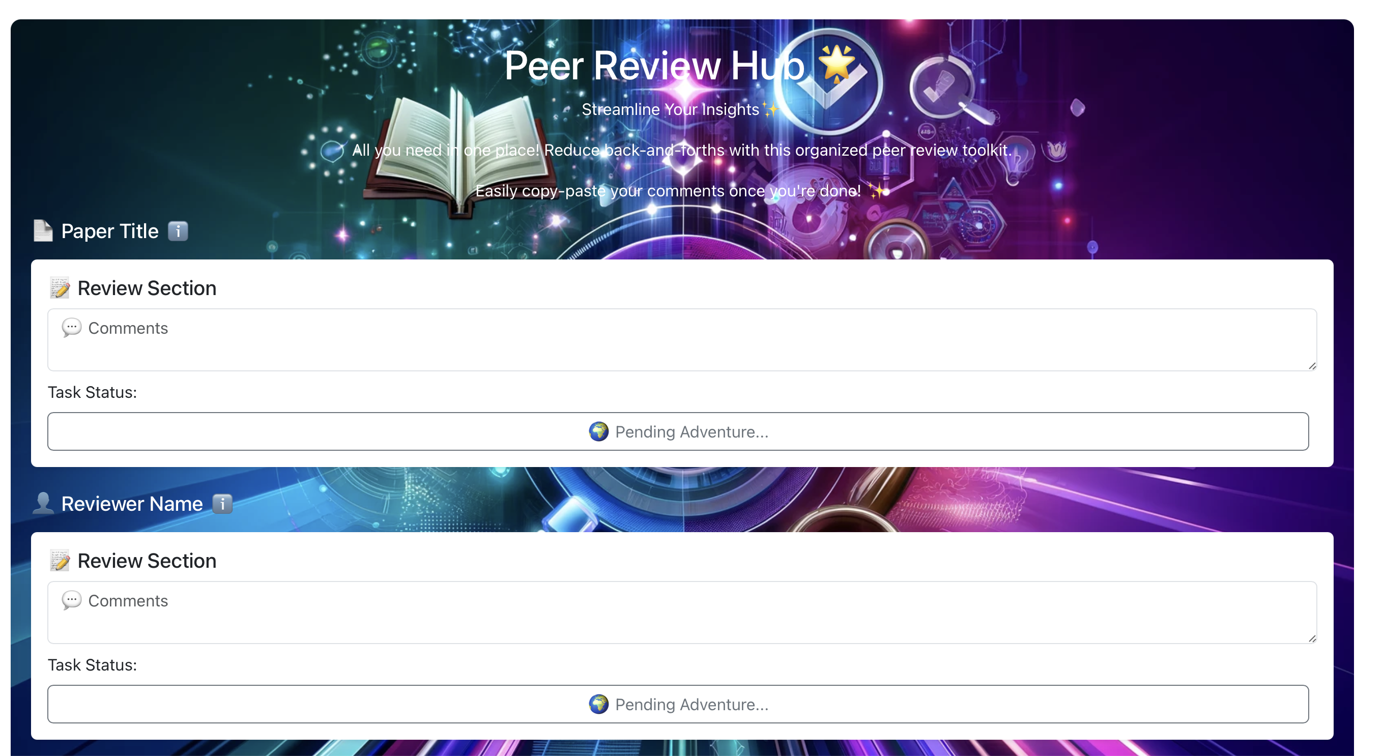 Peer Reviewing Hub